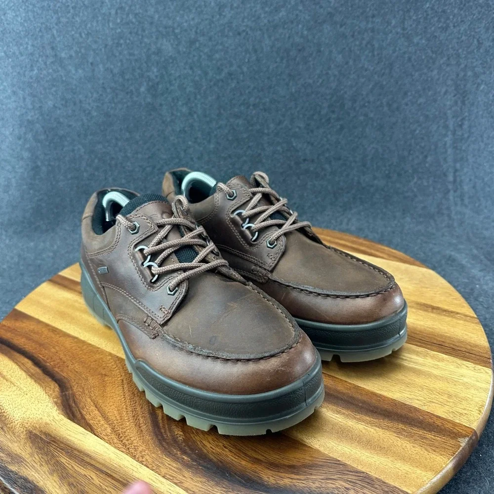 ECCO Track 25 GTX Low Brown Leather Gore-Tex Shoes Men's EU 43 US 9-9.5